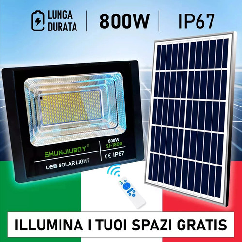 Faro 800w led compatto - faro,