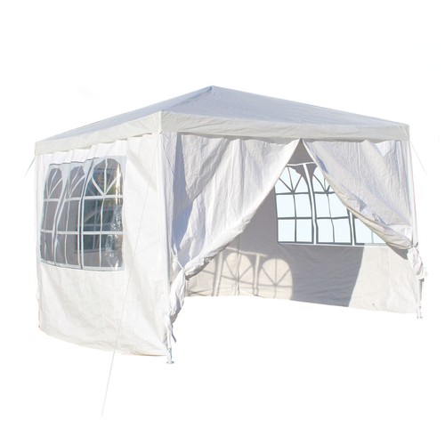 Gazebo 3x3 bianco con - m,