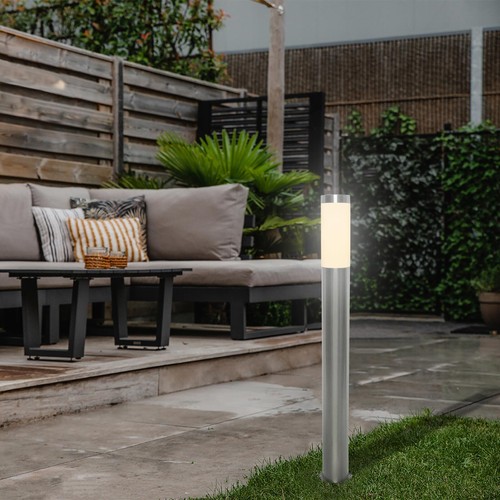Lampione led e27 acciaio inox - lampione,